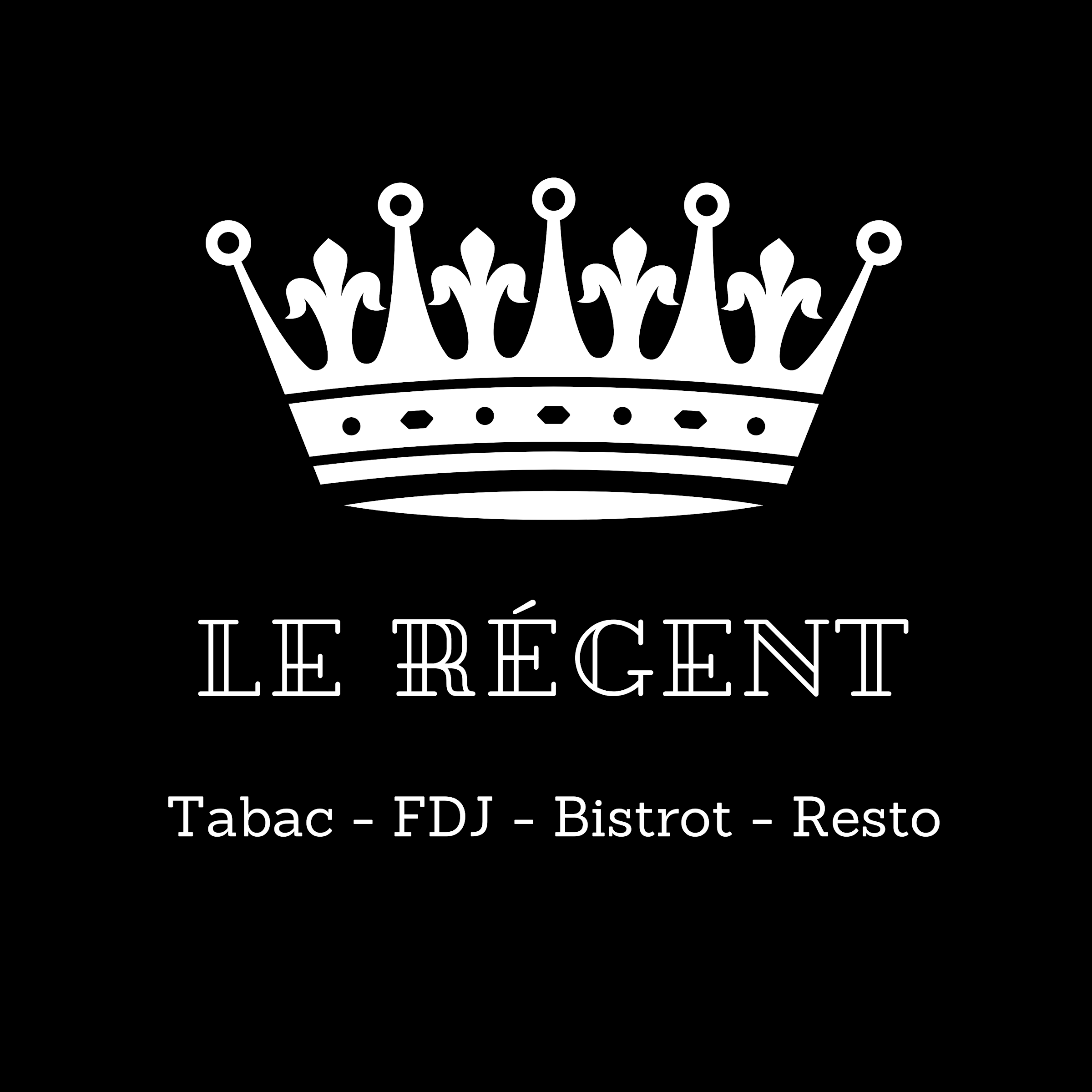 Logo Le Régent — couronne, Tabac FDJ Bistrot Resto